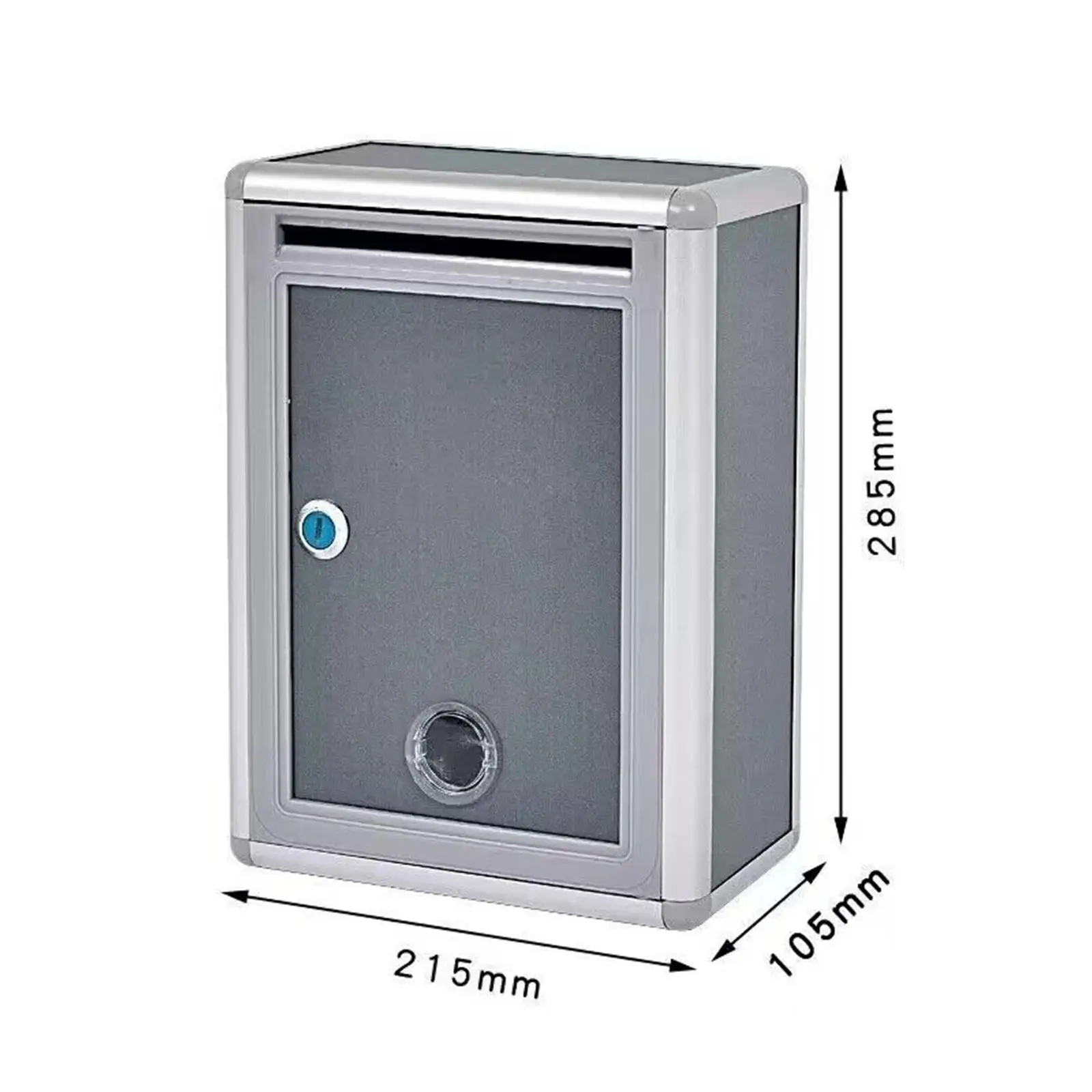 Locking Wall Mounted Mailbox Durable Metal Metal Post Box Collection Box Waterproof Weatherproof Outdoor Key Lock Mailbox Locking Wall Mounted Mailbox Durable Metal Metal Post Box Collection Box Waterproof Weatherproof Outdoor Key Lock Mailbox