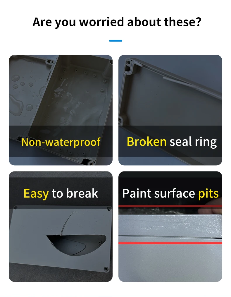Boîtier électrique étanche IP65 en fonte d'aluminium