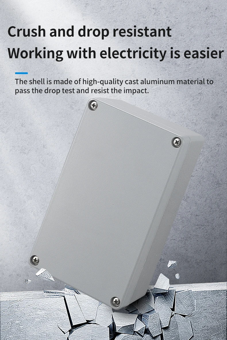 Boîtier électrique étanche IP65 en fonte d'aluminium