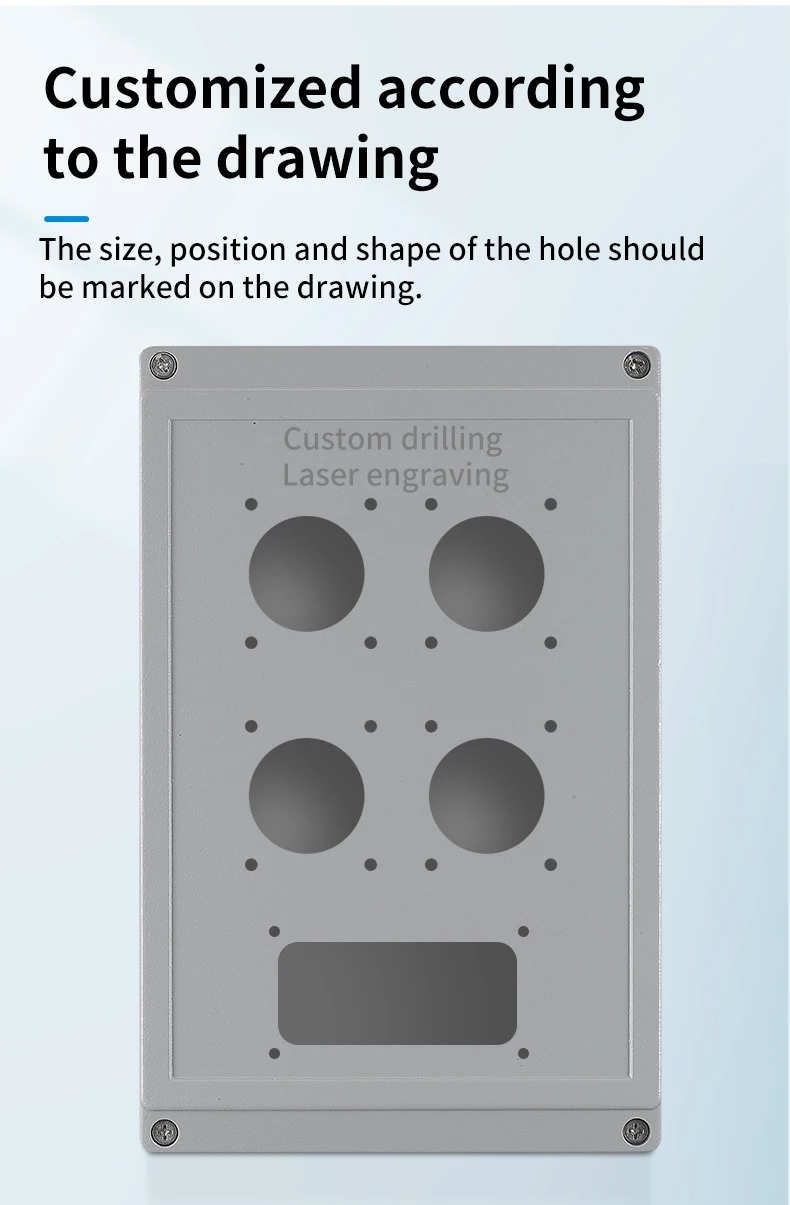 Boîtier électrique étanche IP65 en fonte d'aluminium