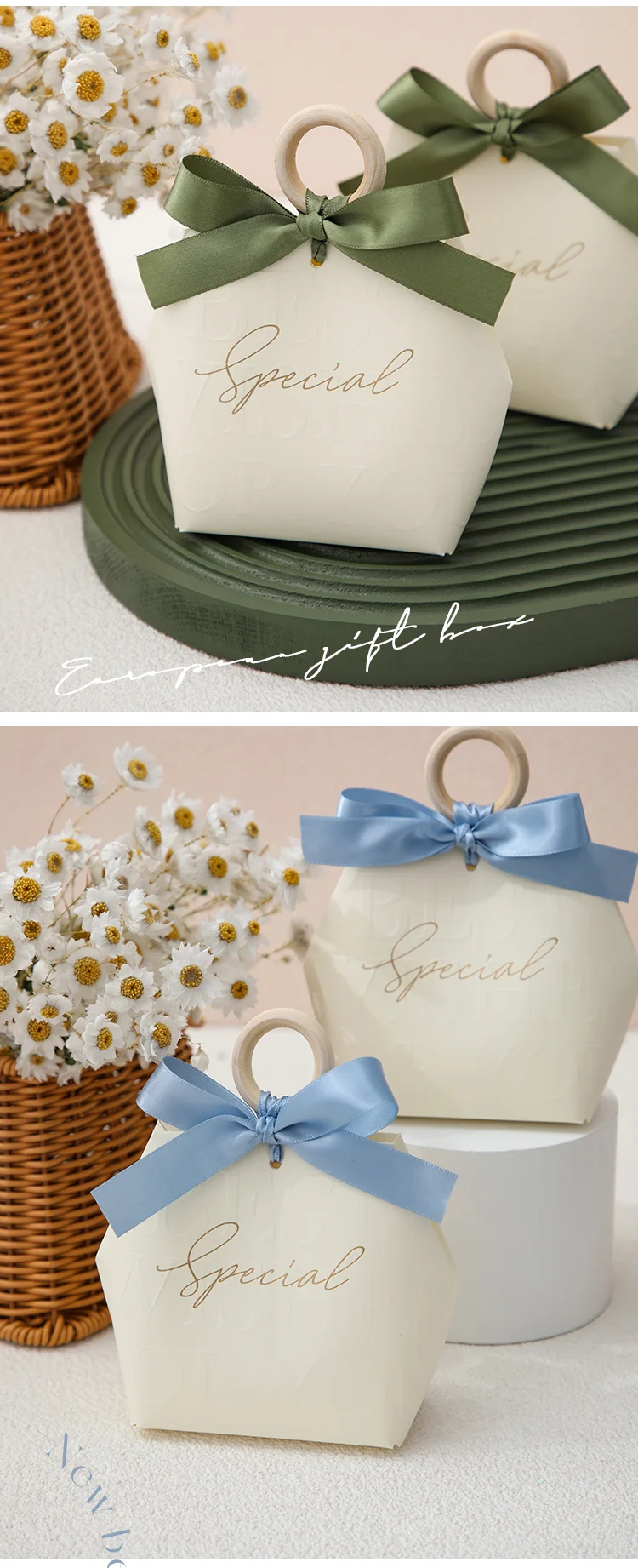 Sac cadeau avec anneau en bois - Image 4