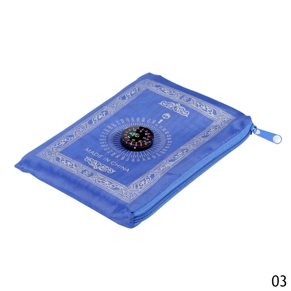 Mini tapis de prière portable avec boussole