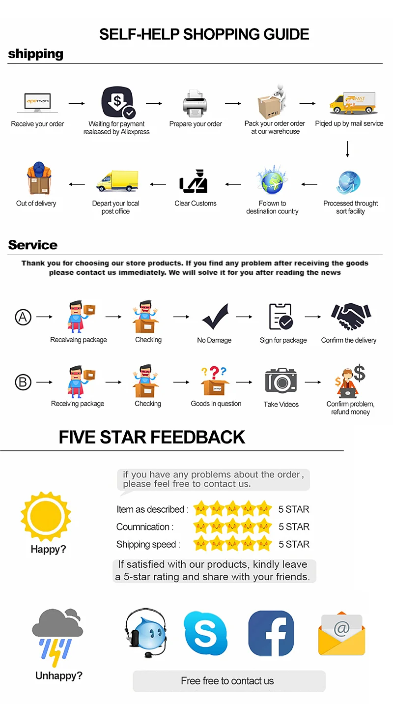 Différentes tailles disponibles