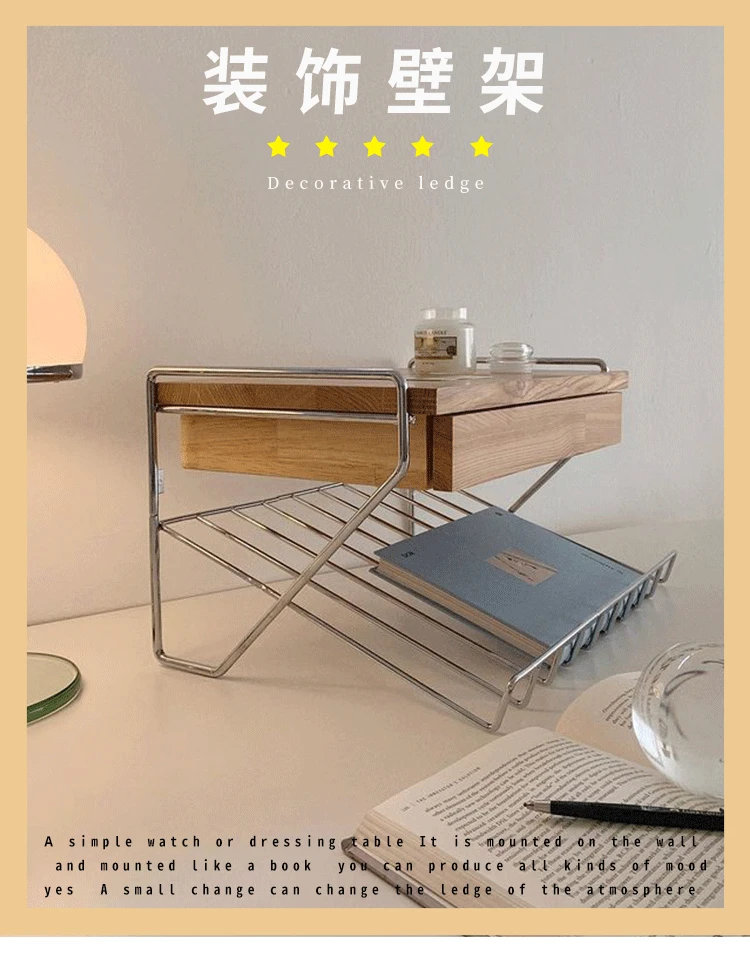 Étagère murale nordique pour prise de photos