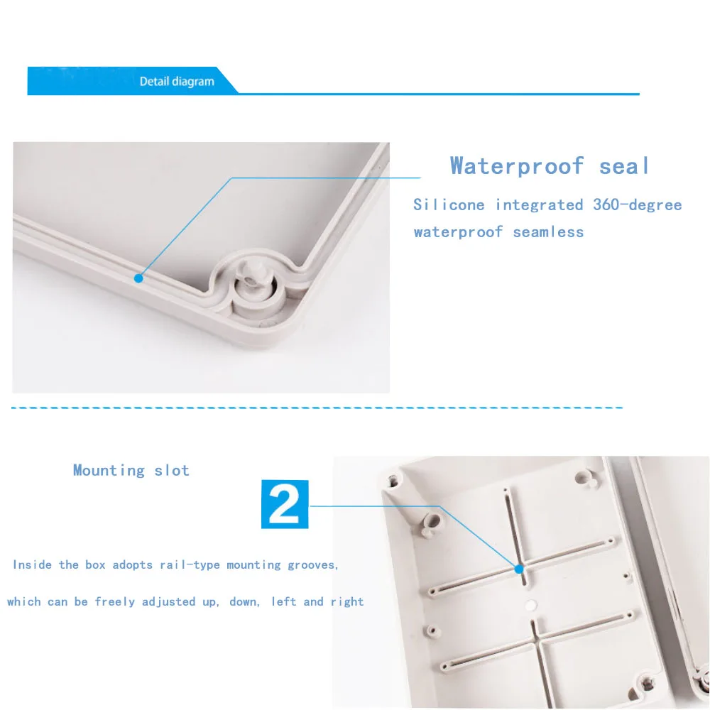 Boîte de jonction en plastique étanche IP65