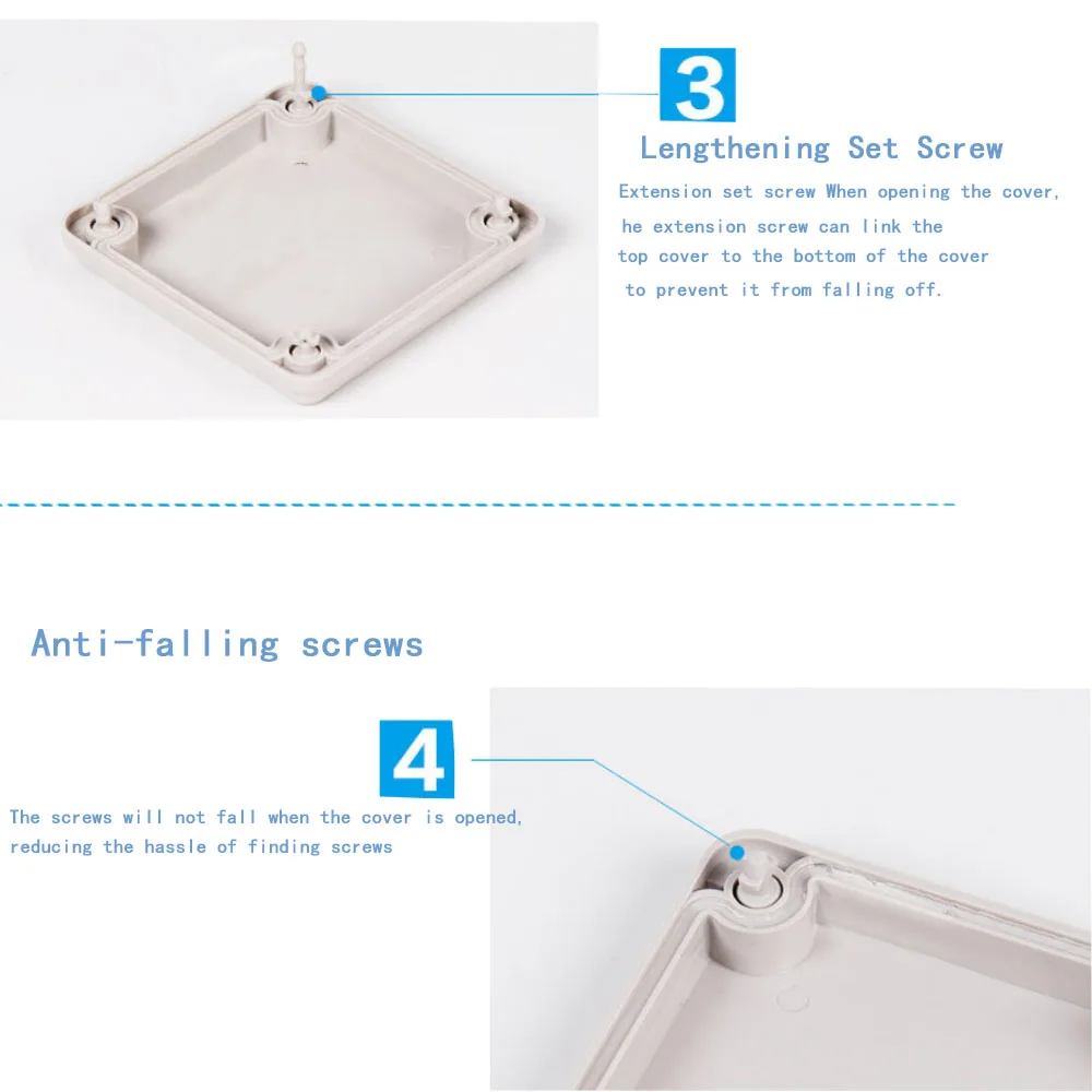Boîte de jonction en plastique étanche IP65