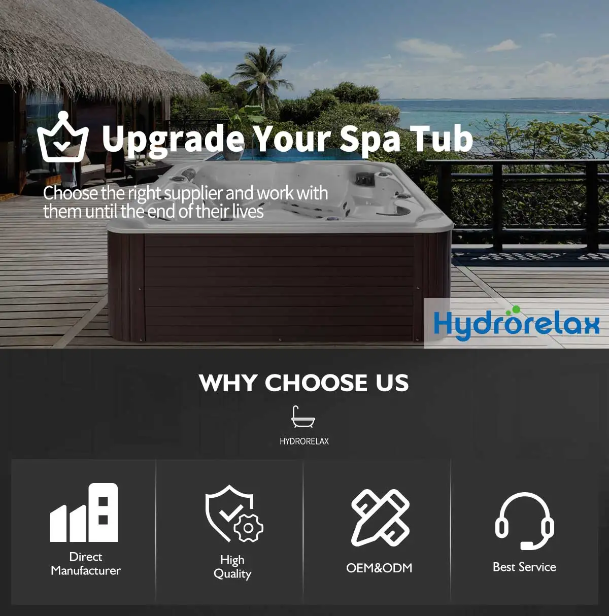 Spa de natation Hydrorelax pour grande famille